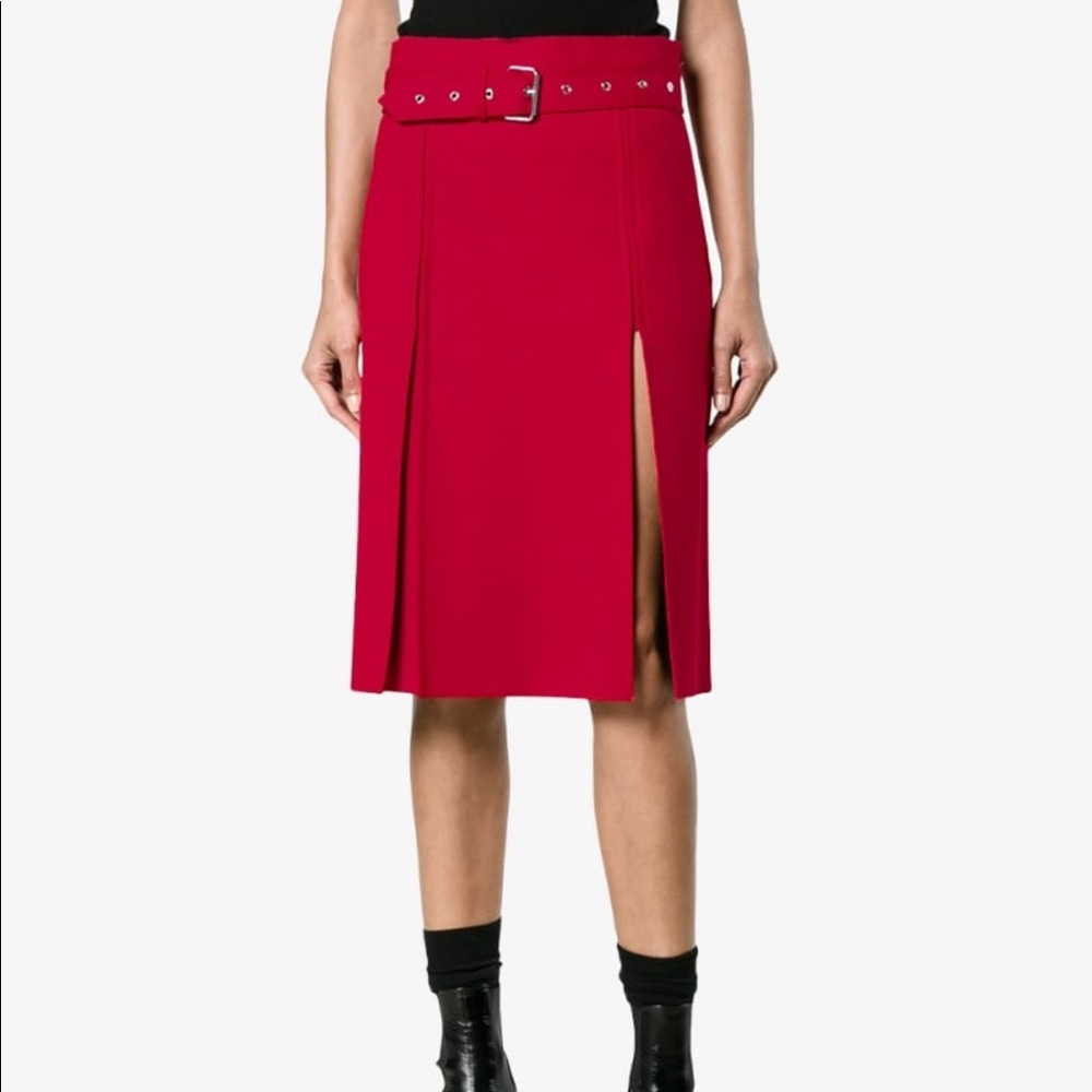 New Pleated Kilt-style with Front Splits Skirt